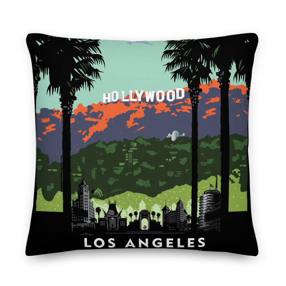 Landmark CA | Hollywood Days Throw Pillow