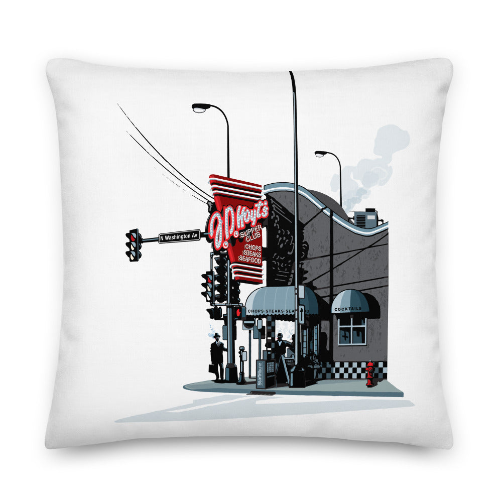 Landmark MN | JD Hoyt's Minneapolis Throw Pillow