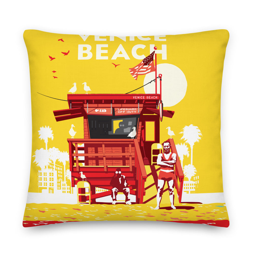 Landmark CA | Venice Beach Throw Pillow