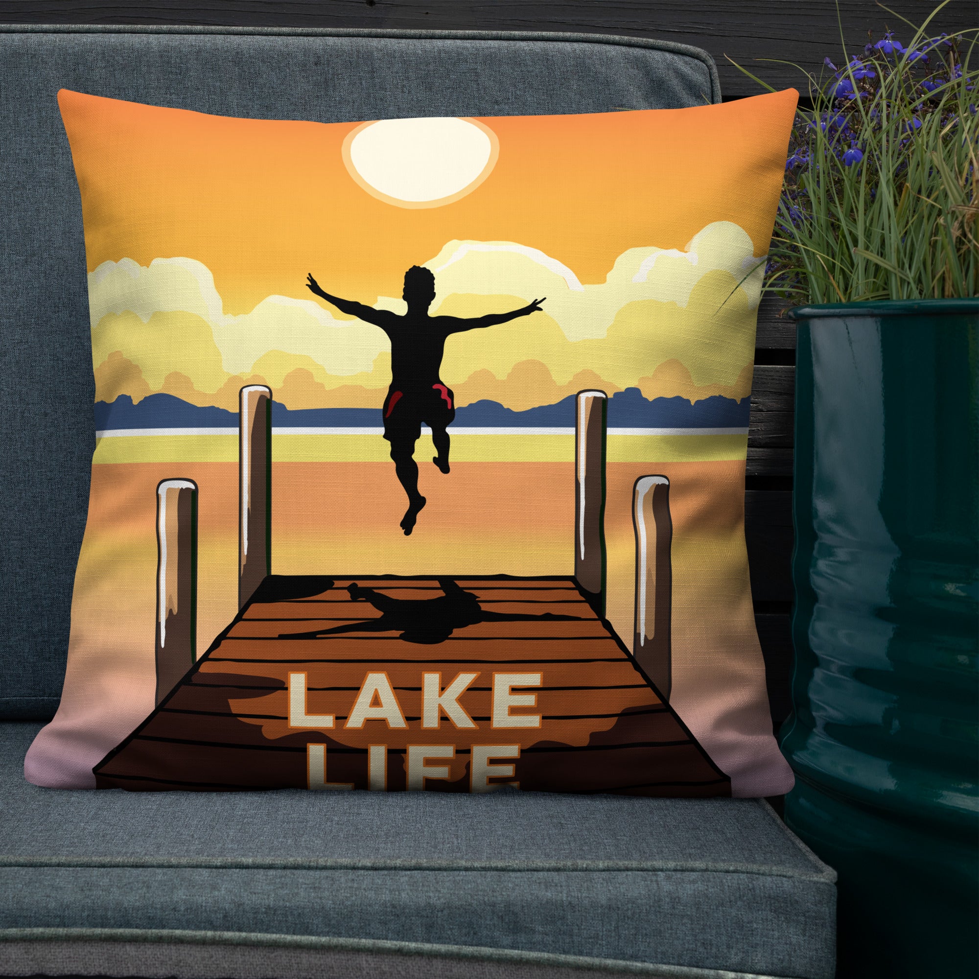Landmark MN | Lake Life Throw Pillow