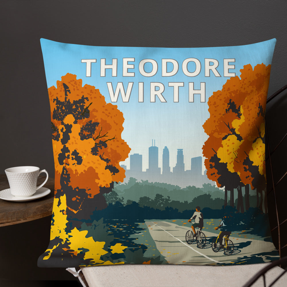 Landmark MN | Theodore Wirth Throw Pillow
