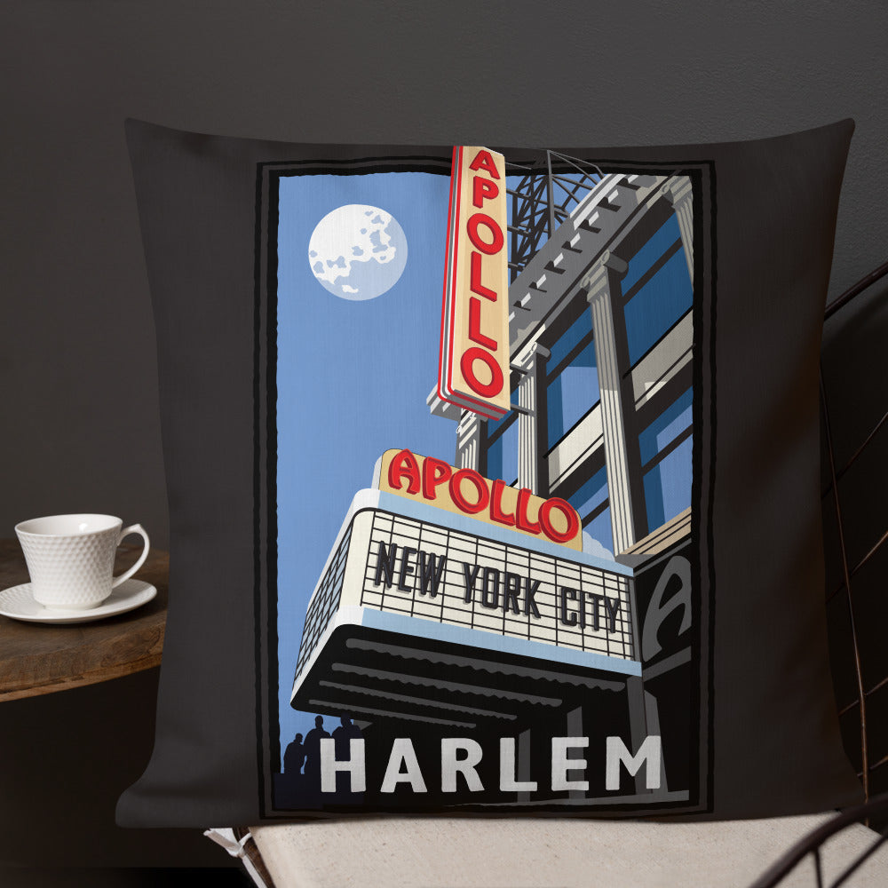 Landmark NY | NYC Apollo Theater Throw Pillow
