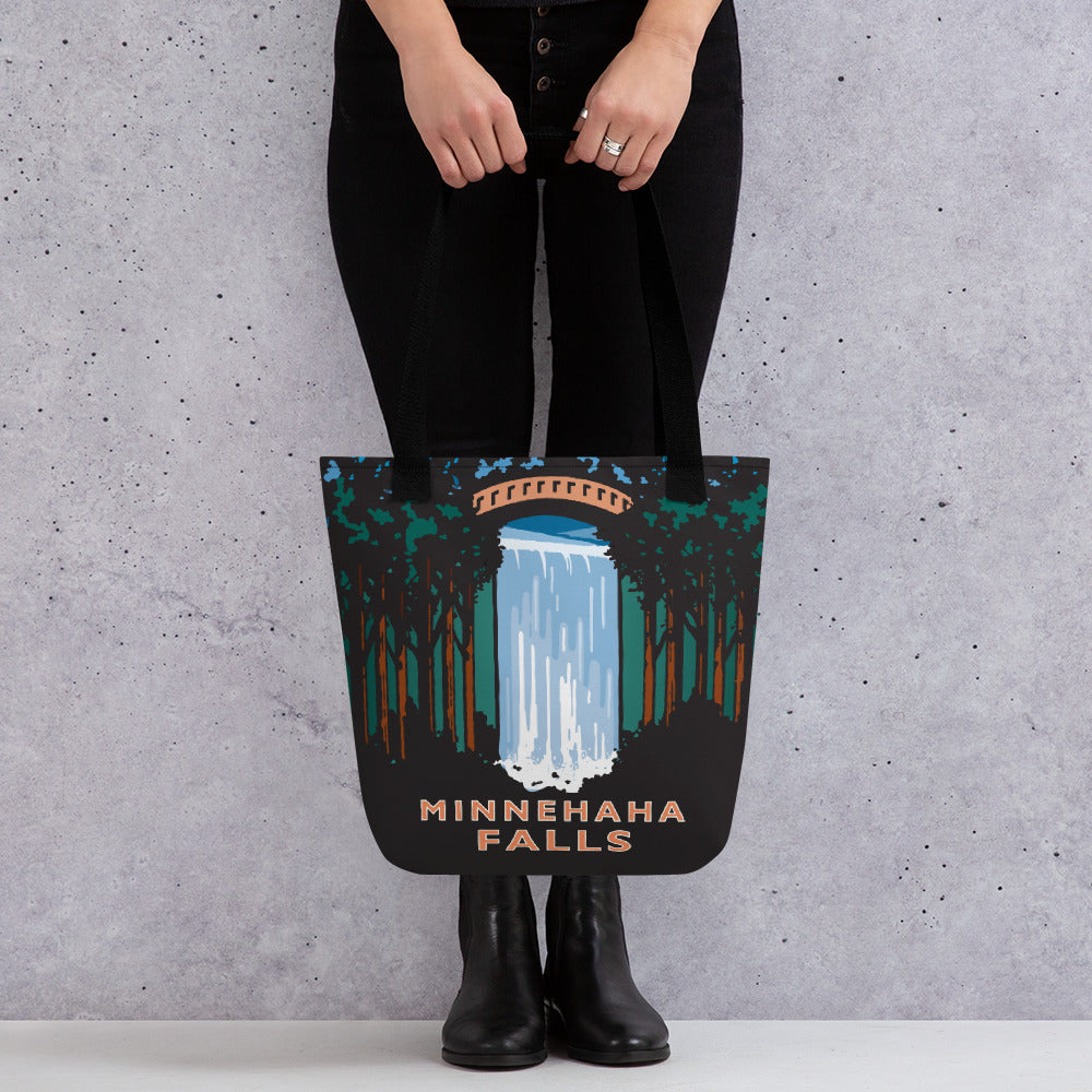 During The Pluvial Season, Minnehaha Falls, Minneapolis, Minnesota  Weekender Tote Bag by Bijan Pirnia - Pixels