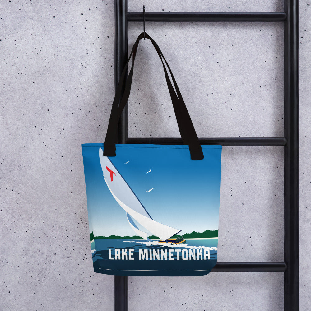 Landmark MN | Lake Minnetonka Yacht Clubs Tote Bag