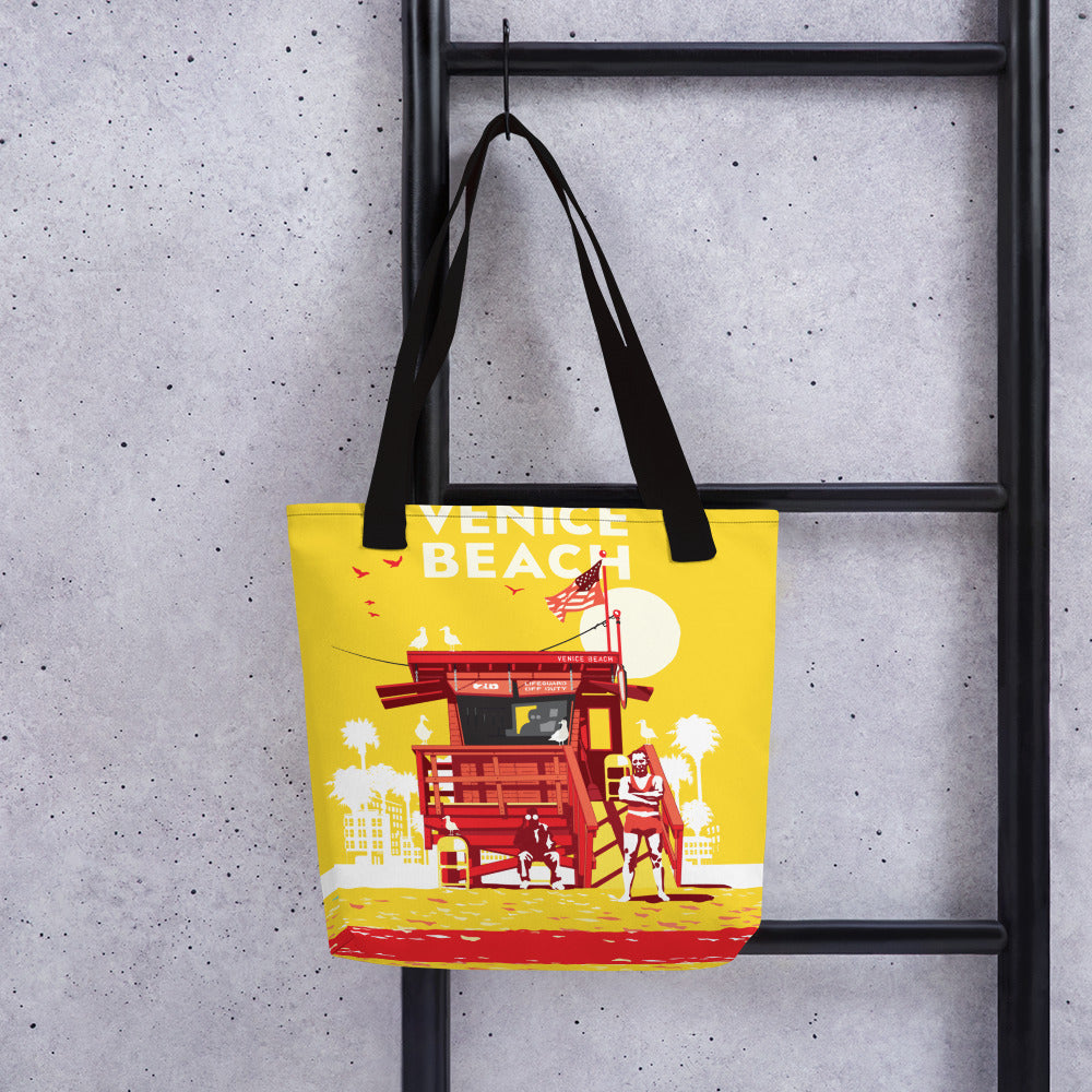 Landmark CA Venice Beach Tote bag Legendary Landmark Art Prints