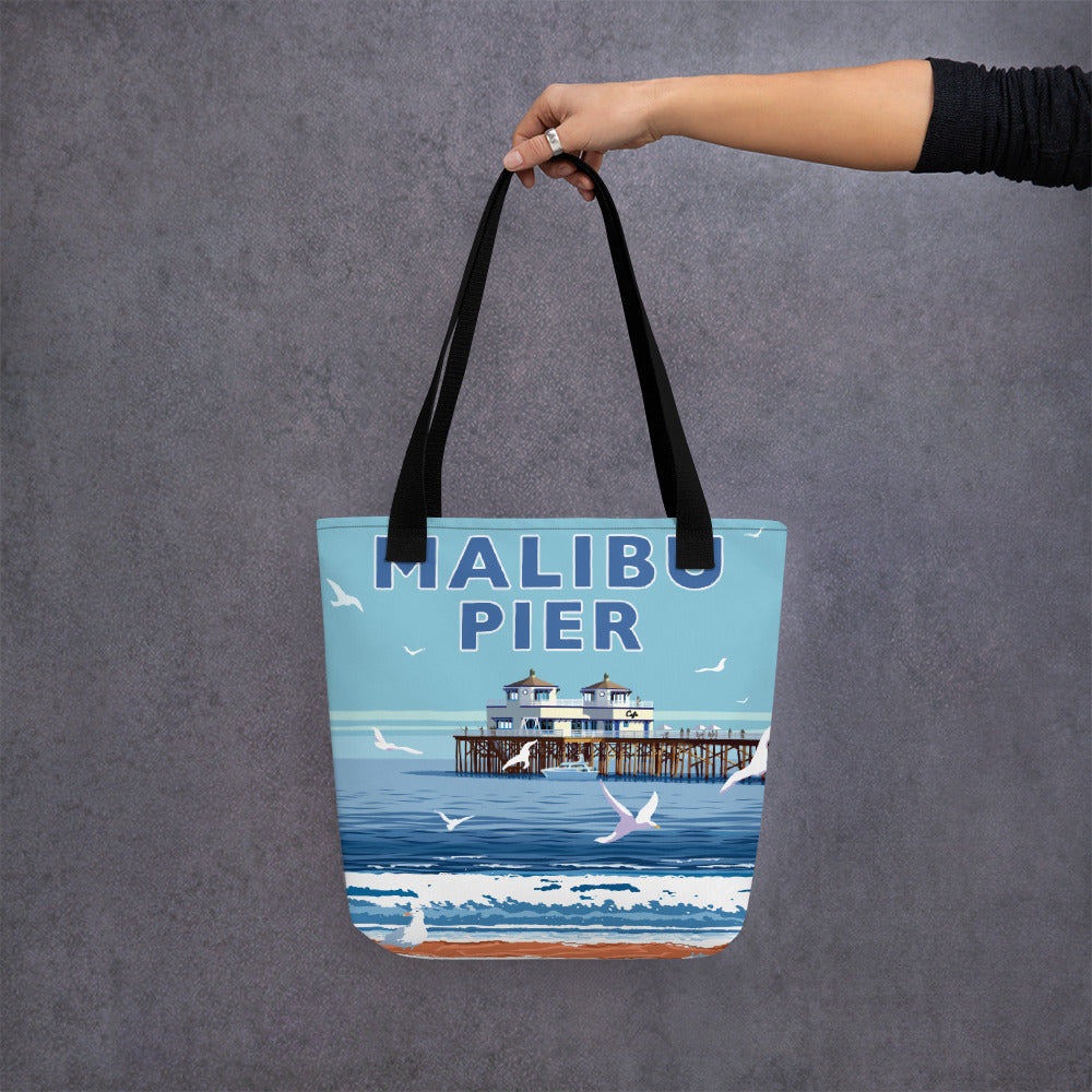 Landmark CA | Malibu Pier Tote bag