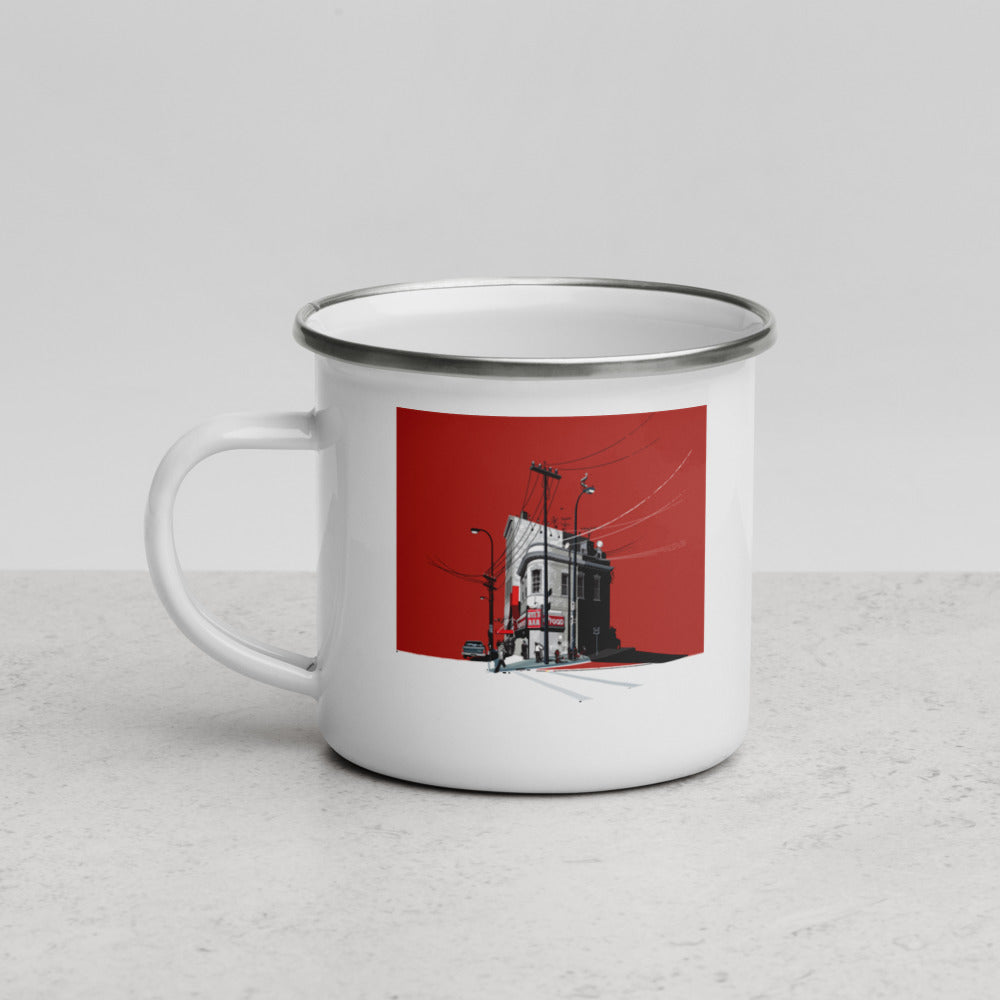 Landmark MN | Nye's Minneapolis on White Enamel Mug