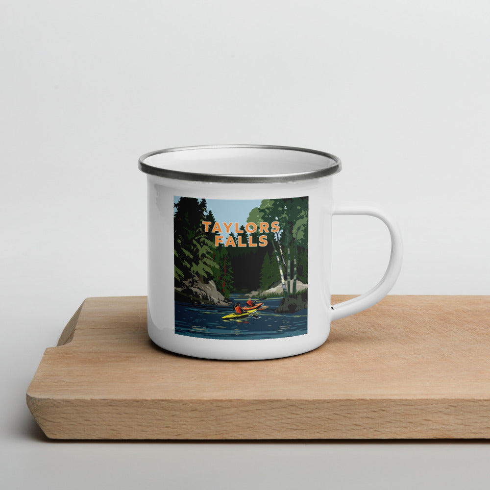 Landmark MN | Taylors Falls Enamel Camp Mug