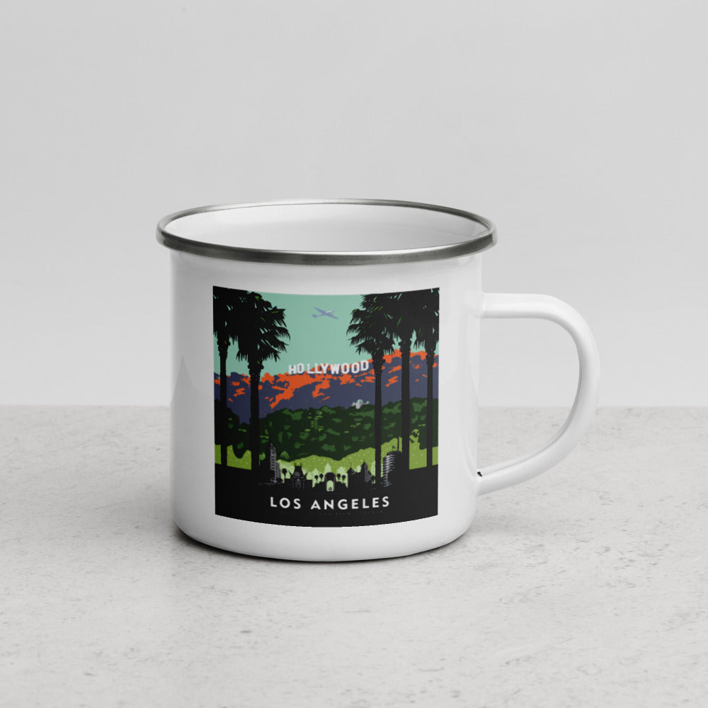Landmark CA | Hollywood Days Enamel Camp Mug