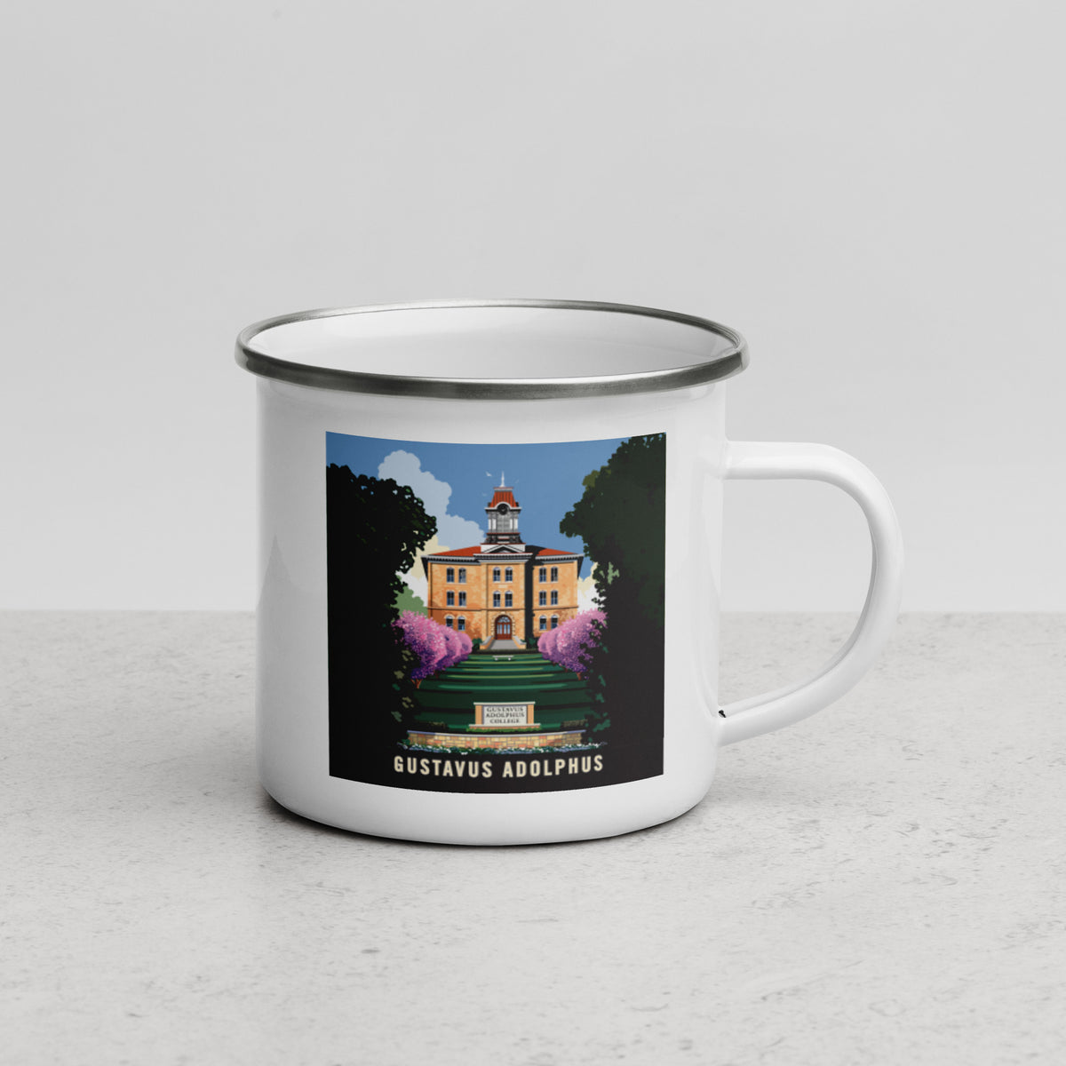 Landmark University | Gustavus Adolphus Enamel Mug