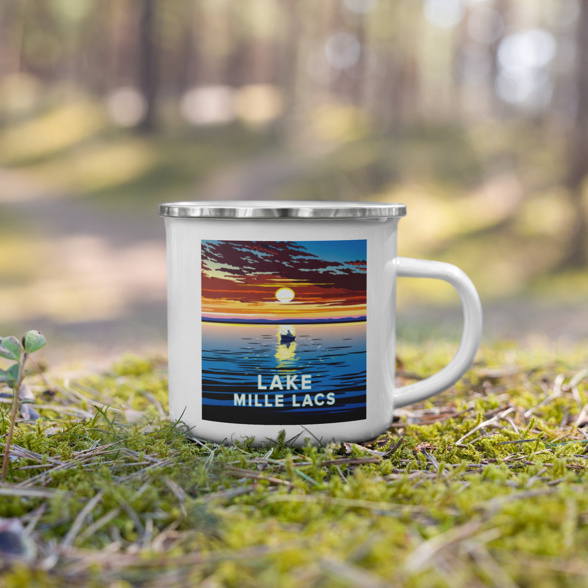 Landmark MN | Lake Mille Lacs Enamel Mug
