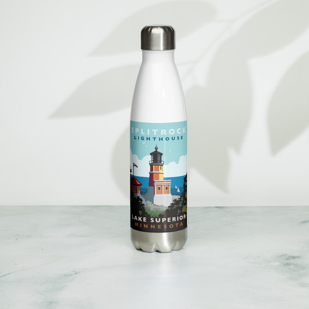 Landmark MN | Split Rock Day Lighthouse Stainless Steel Water Bottle