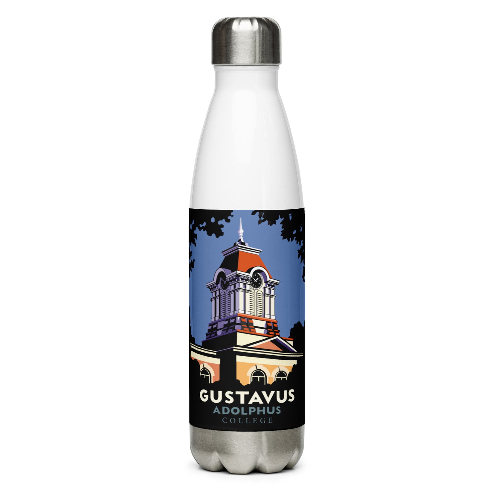 Landmark University | Gustavus Adolphus Tower Stainless Steel Water Bottle