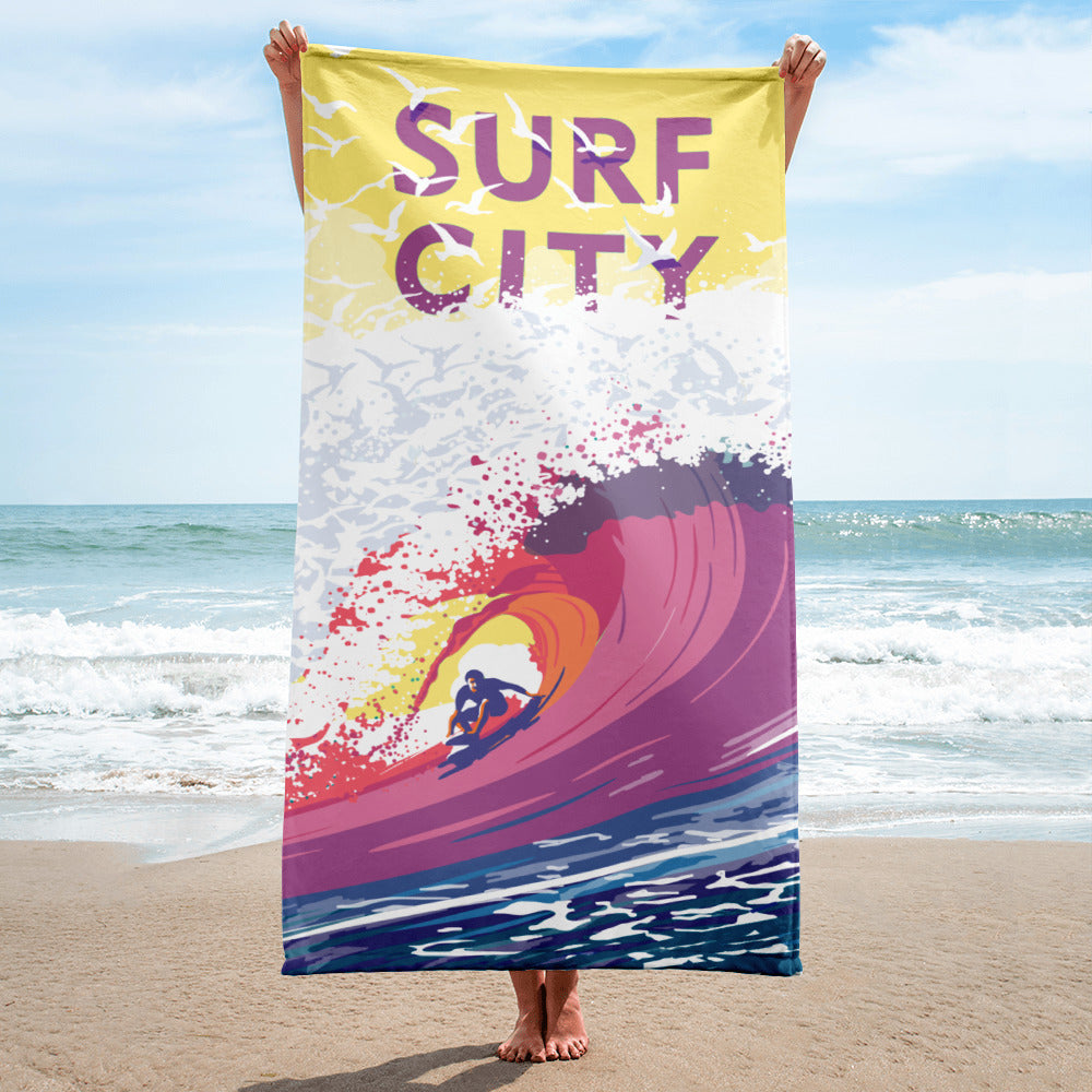 Landmark CA | Surf City Beach Towel