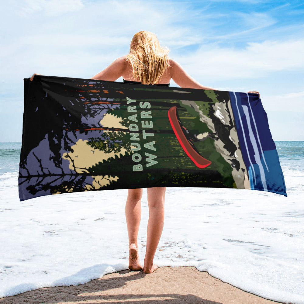Landmark MN | Boundary Waters Portage Beach Towel