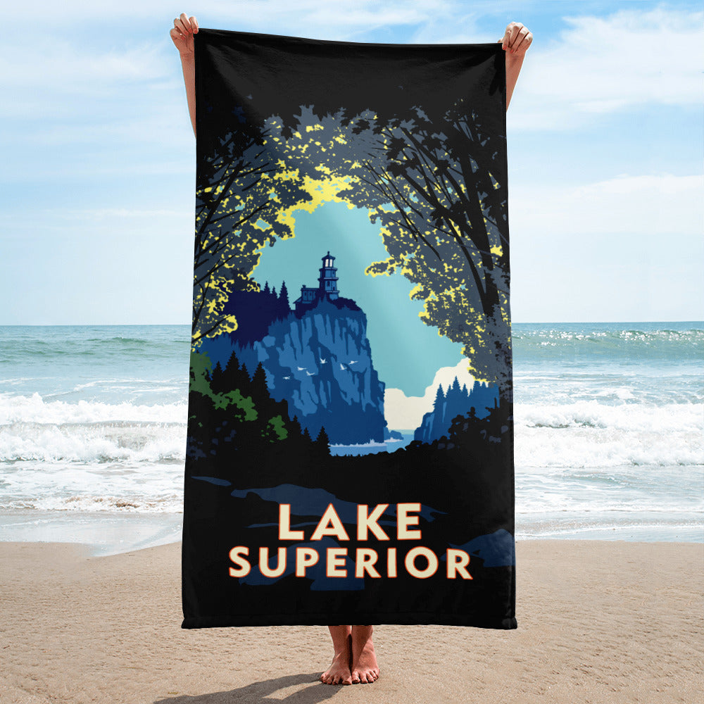 Landmark MN | Lake Superior Woods Beach Towel