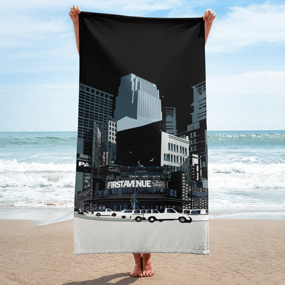 Landmark City MN | First Ave Beach Towel
