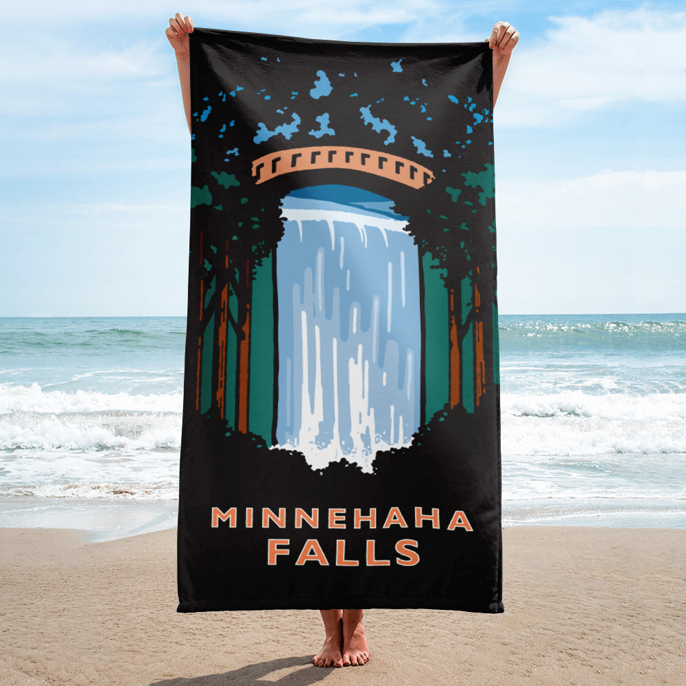 Landmark MN | Minnehaha Falls Beach Towel