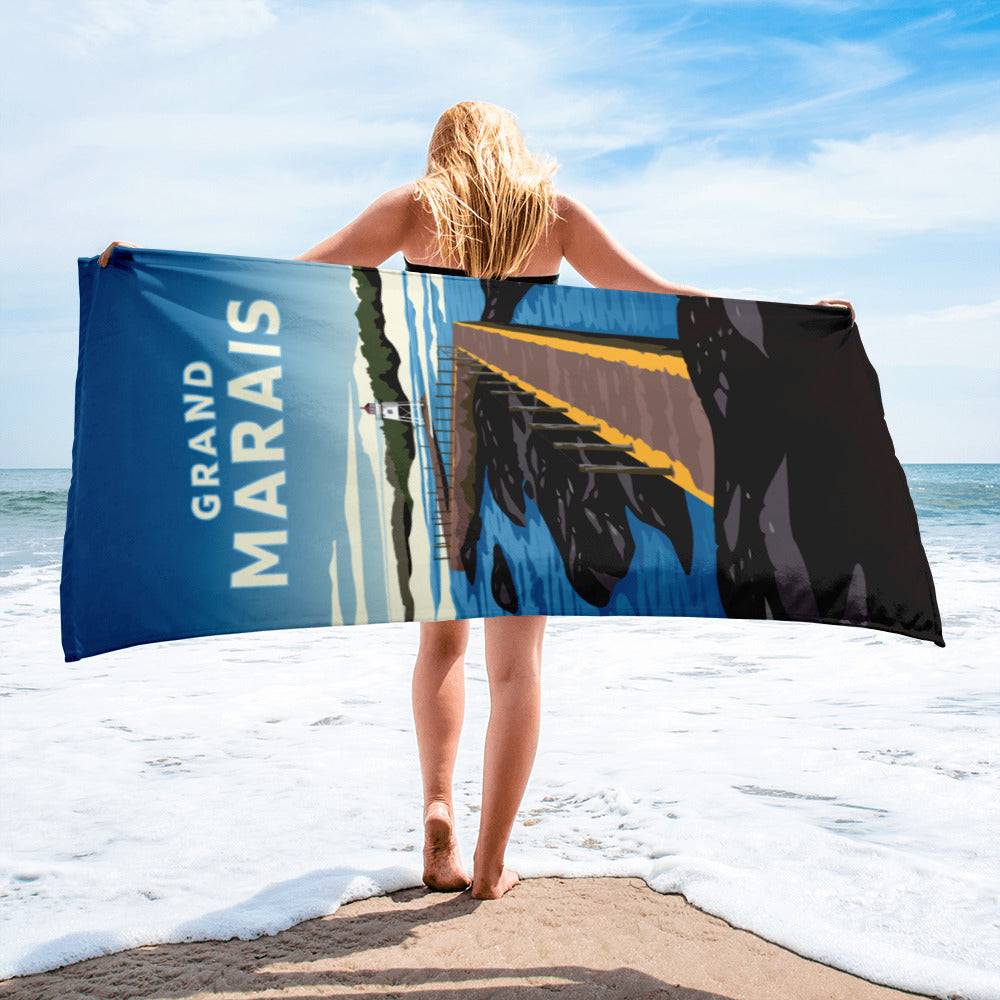 Landmark MN | Grand Marais Beach Towel