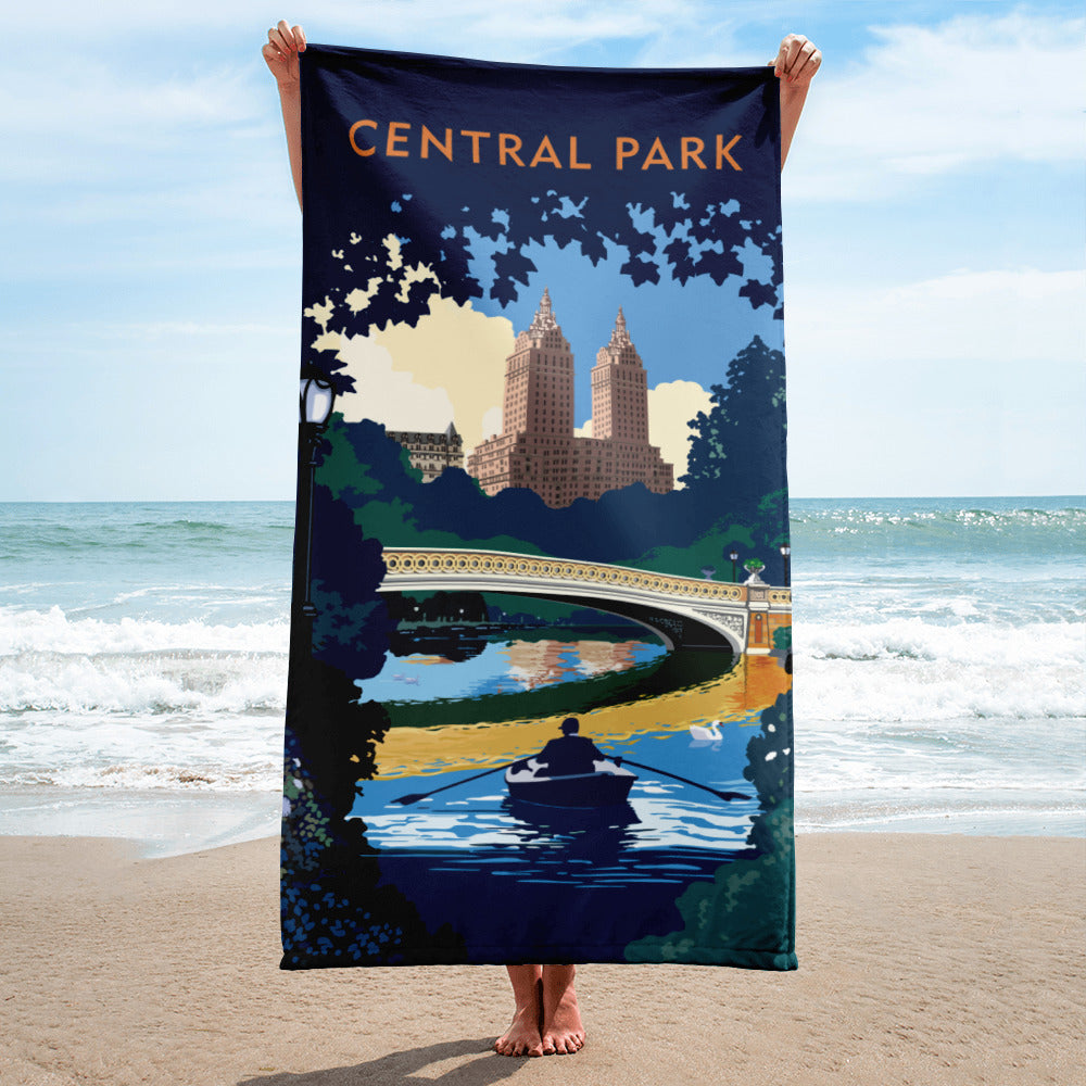 Landmark NY | Central Park Day Beach Towel