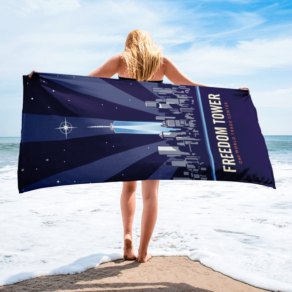 Landmark NY | NYC Freedom Tower Beach Towel