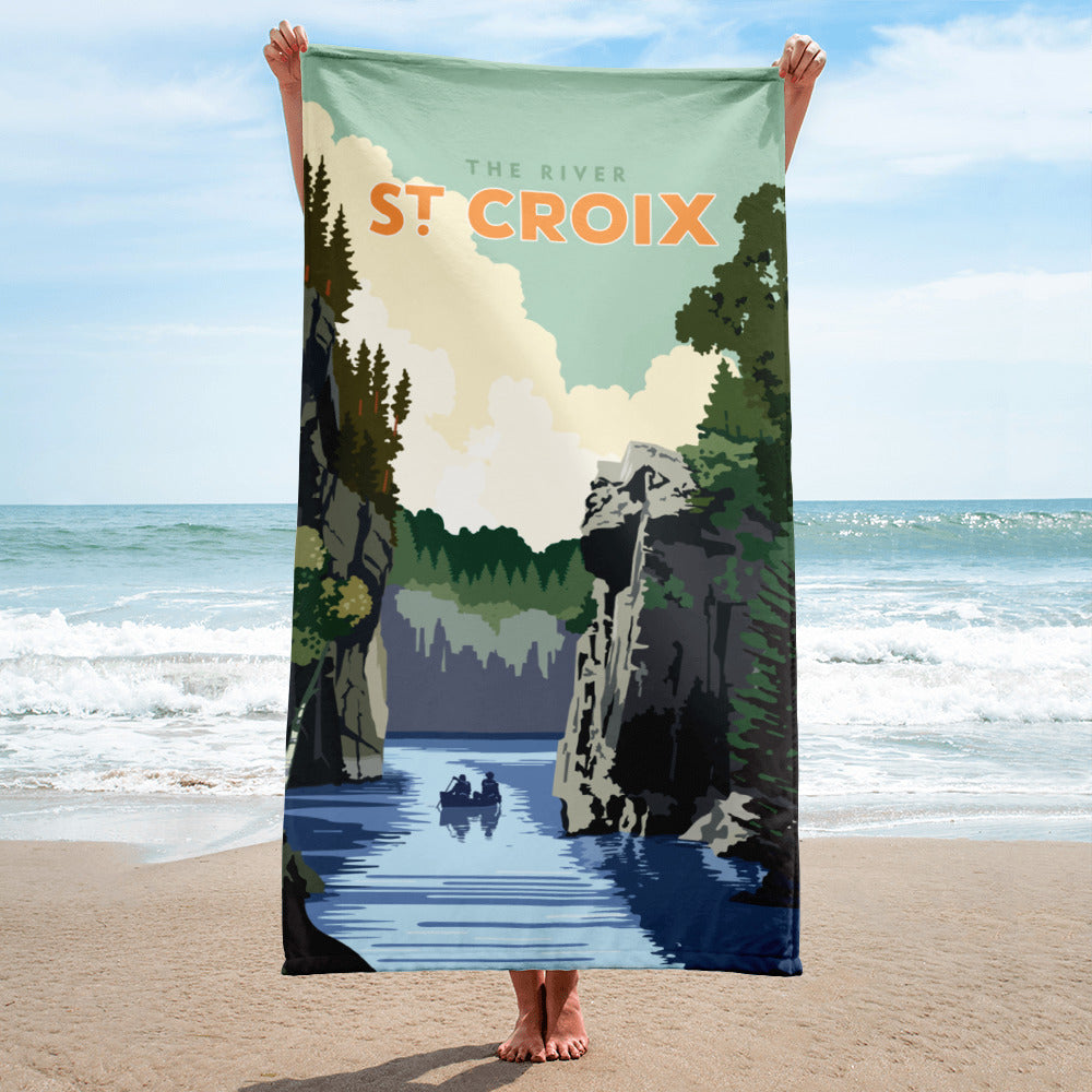Landmark MN | St. Croix River Beach Towel