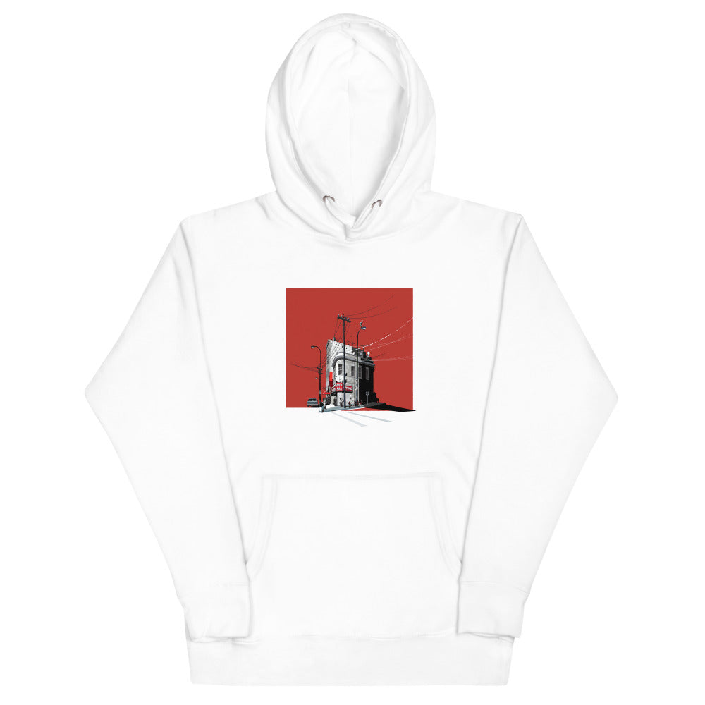 Landmark MN | Nye's Minneapolis Print on White Unisex Hoodie