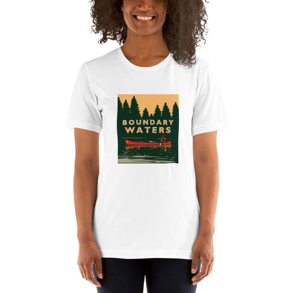 Landmark MN | Boundary Waters White Unisex T-Shirt