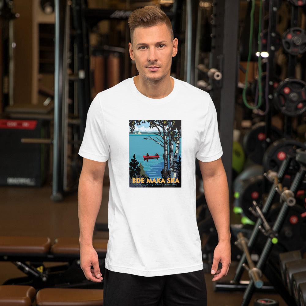 Landmark MN | Bde Maka Ska White Unisex T-Shirt