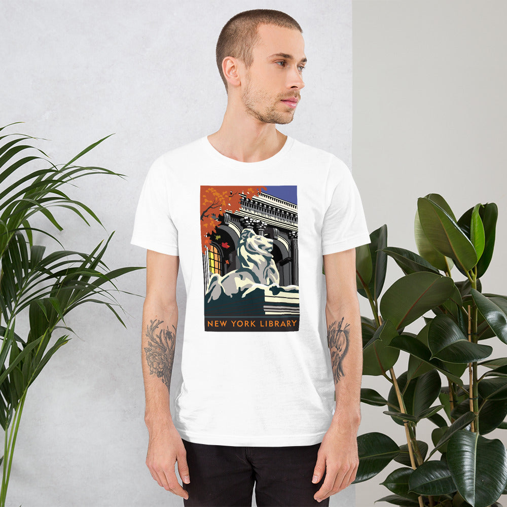 Landmark NY | NYC Public Library Short-Sleeve Unisex T-Shirt