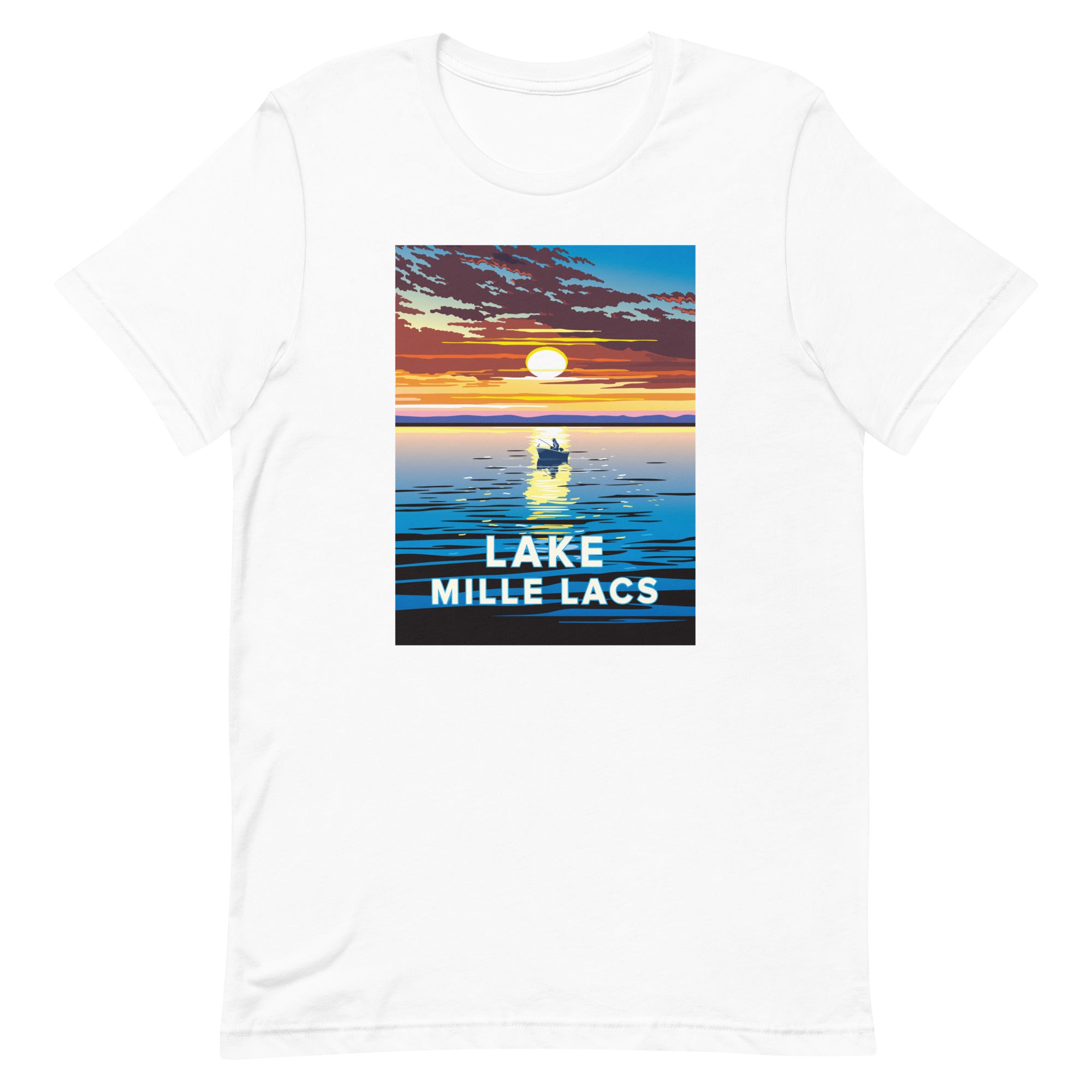 Landmark MN | Lake Mille Lacs White Unisex T-shirt