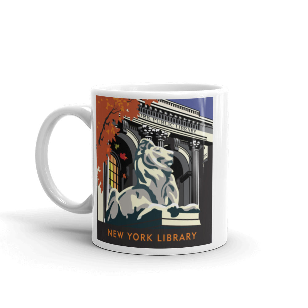 Landmark NY | NYC Public Library Lion Ceramic Mug