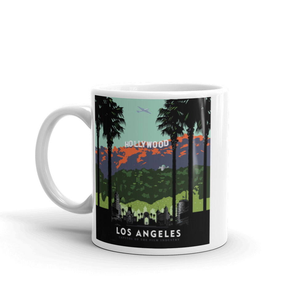 Landmark CA | Hollywood Days White Ceramic Mug