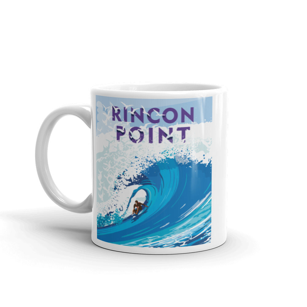 Landmark CA | Rincon Point White Ceramic Mug