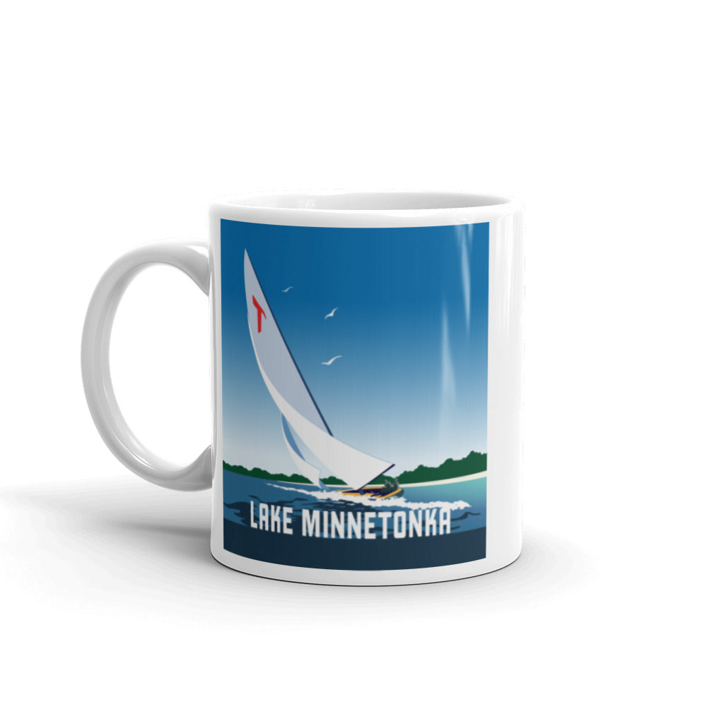 Landmark MN | Lake Minnetonka Sail White Ceramic Mug