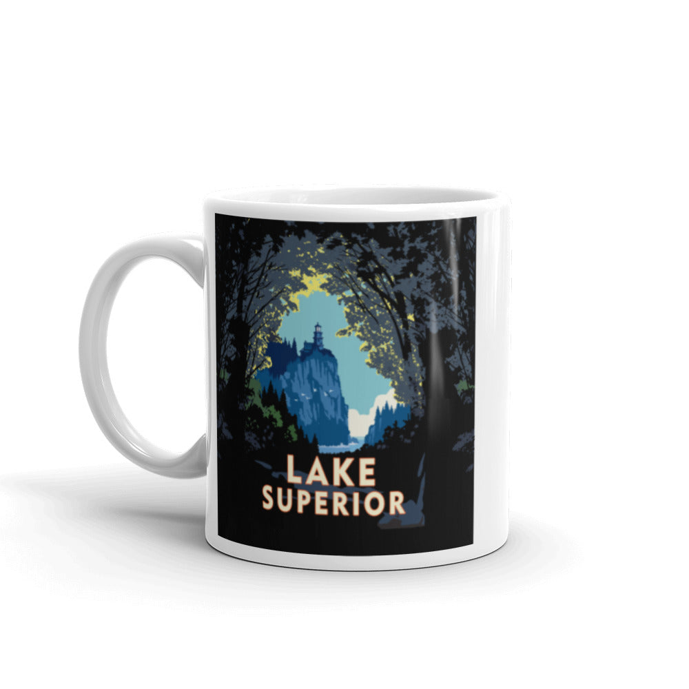 Landmark MN | Lake Superior Woods White Ceramic Mug