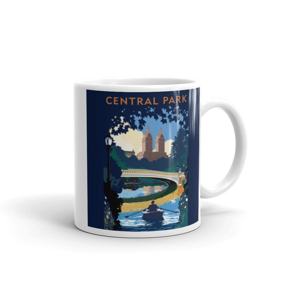 Landmark NY | NYC Central Park Day on White Ceramic Mug