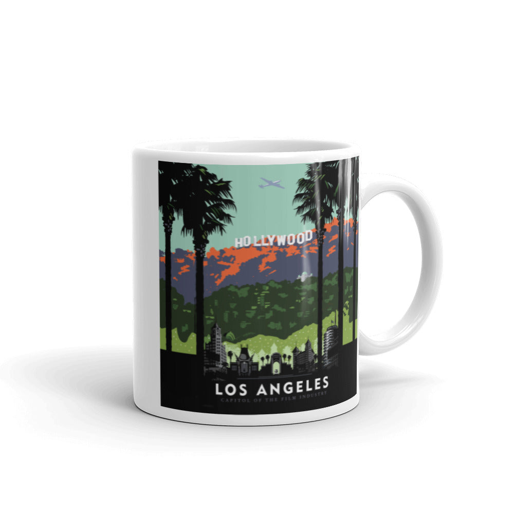 Landmark CA | Hollywood Days White Ceramic Mug