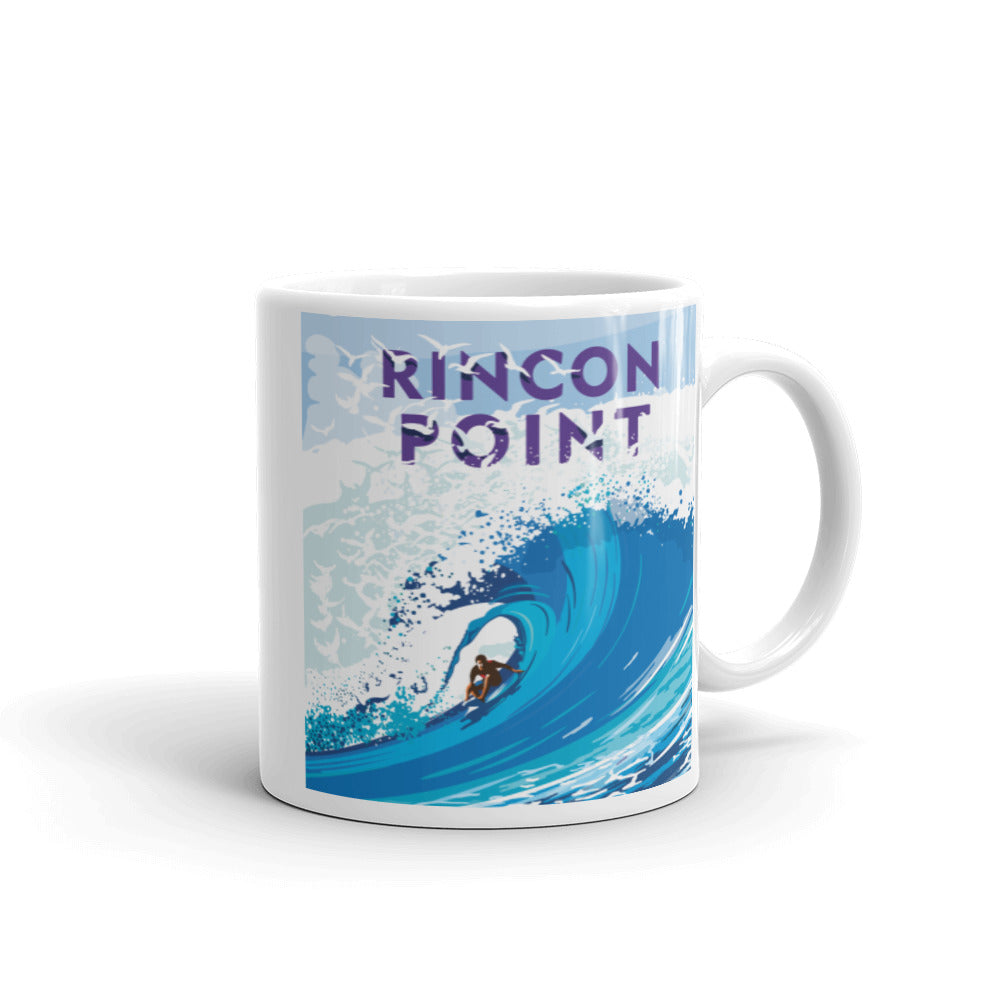 Landmark CA | Rincon Point White Ceramic Mug