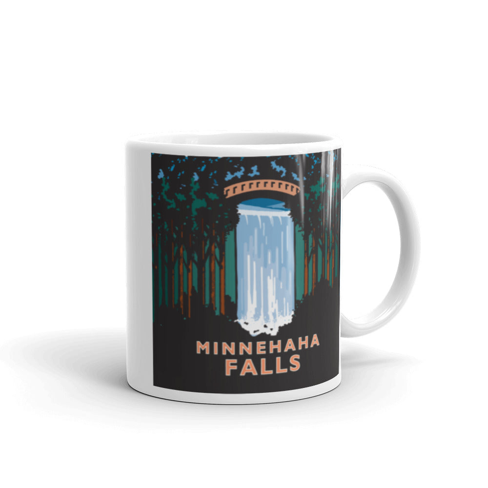 Landmark MN | Minnehaha Falls White Ceramic Mug