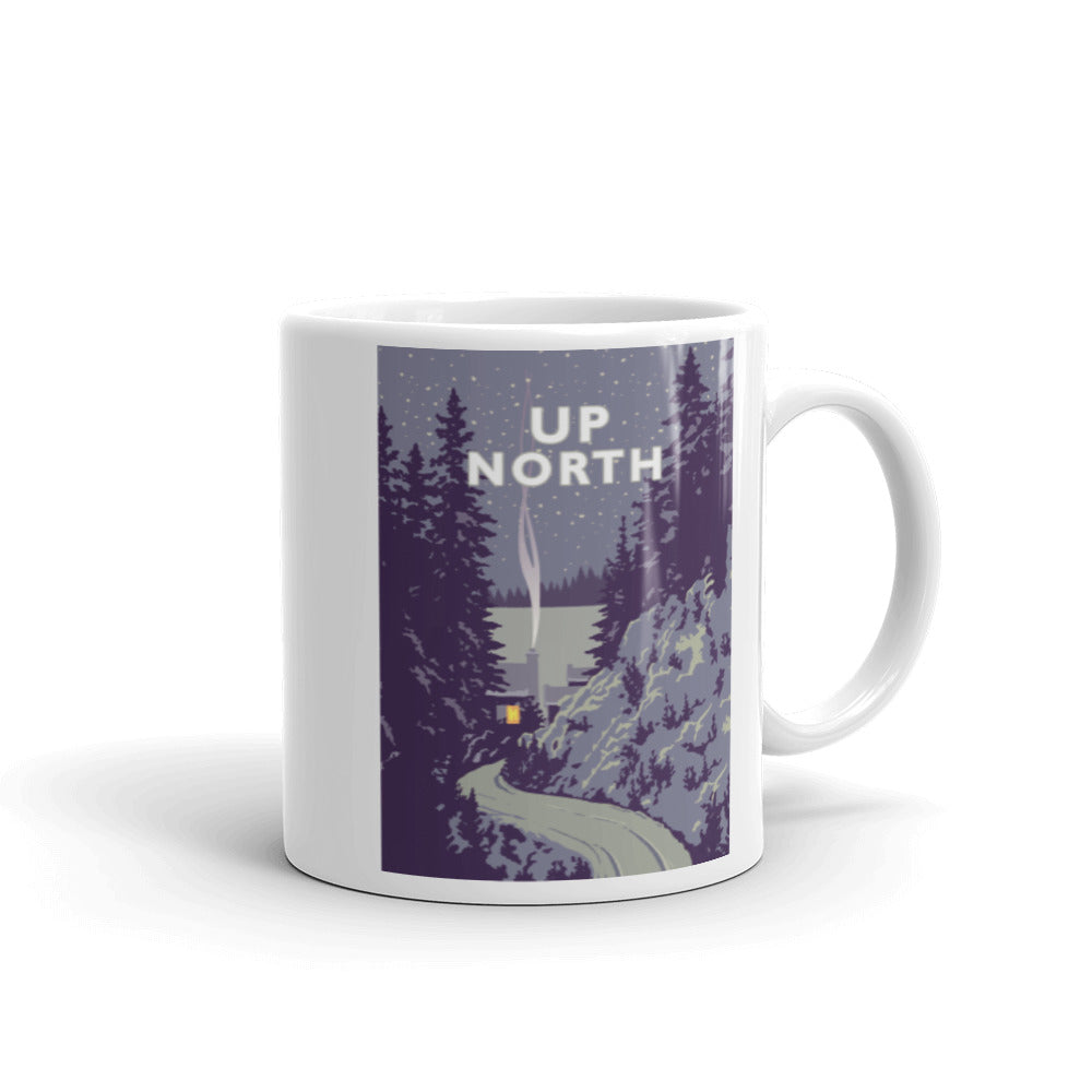 Landmark MN | Up North White glossy mug