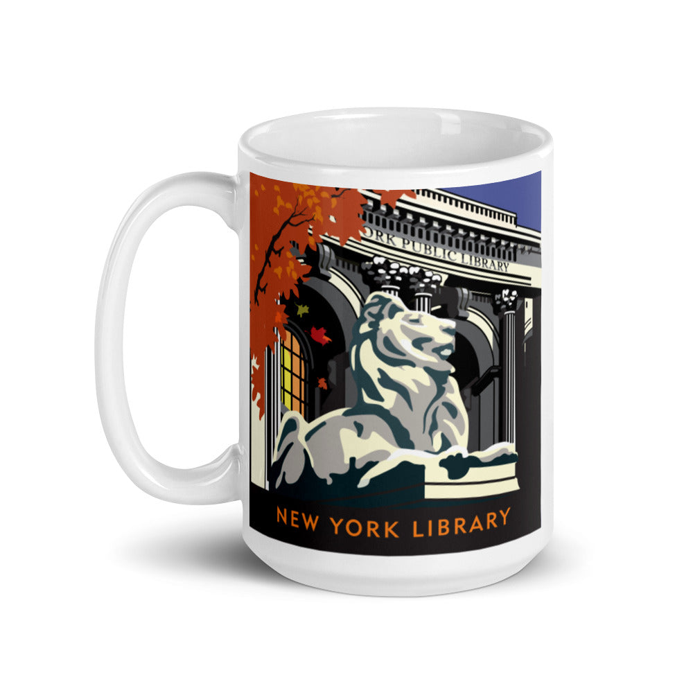 Landmark NY | NYC Public Library Lion Ceramic Mug