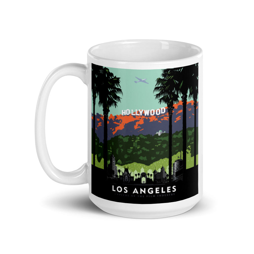 Landmark CA | Hollywood Days White Ceramic Mug