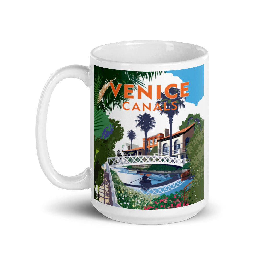 Landmark CA | Venice Canals White Ceramic Mug