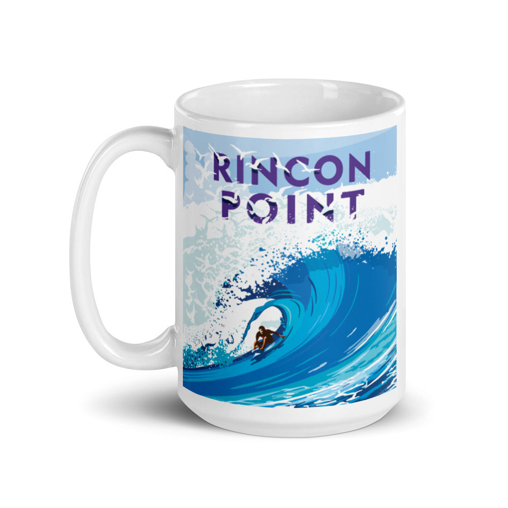 Landmark CA | Rincon Point White Ceramic Mug