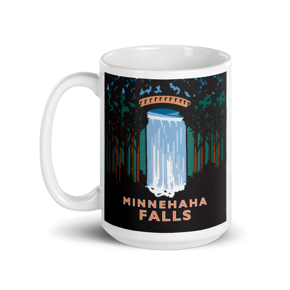 Landmark MN | Minnehaha Falls White Ceramic Mug