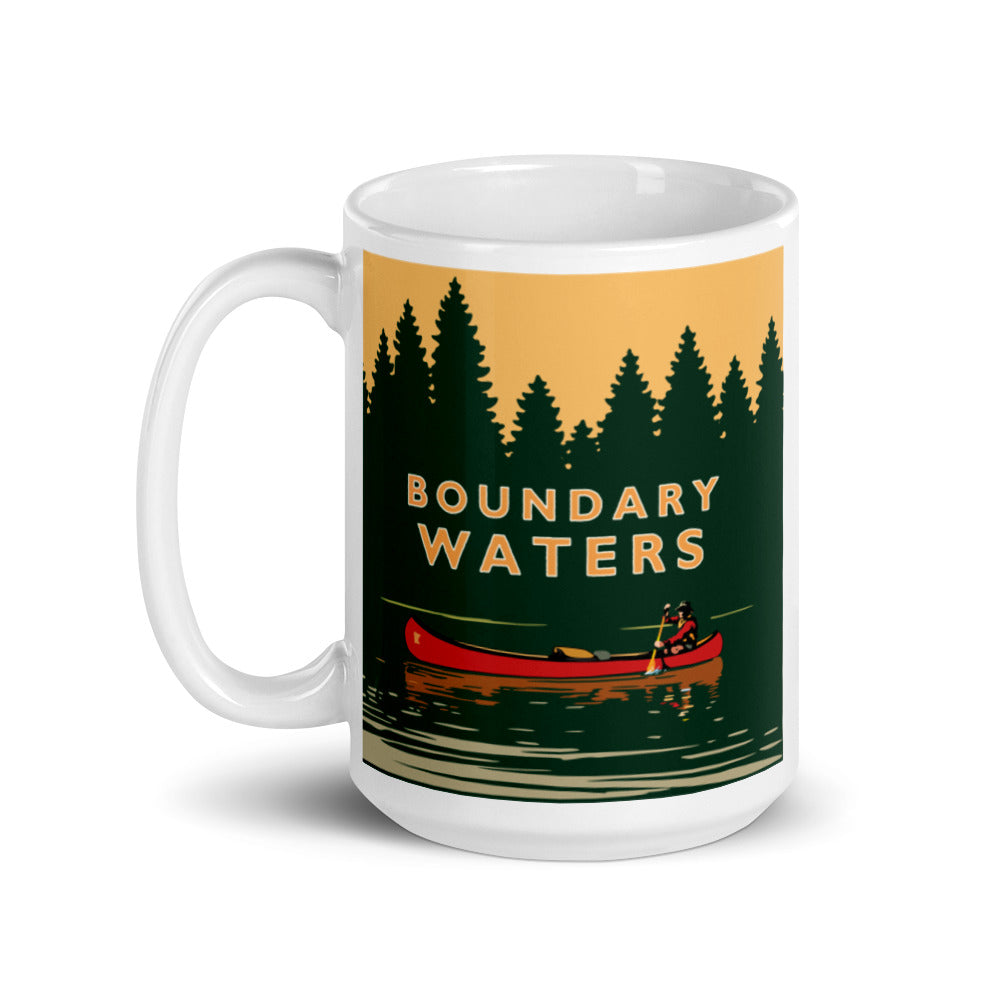 Landmark MN | Boundary Waters White Ceramic Mug