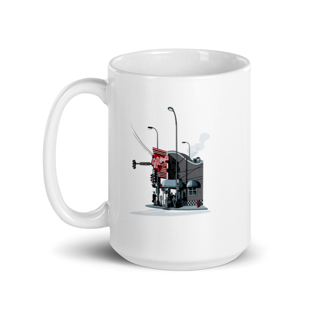 Landmark MN | JD Hoyt's Minneapolis on White Ceramic Mug