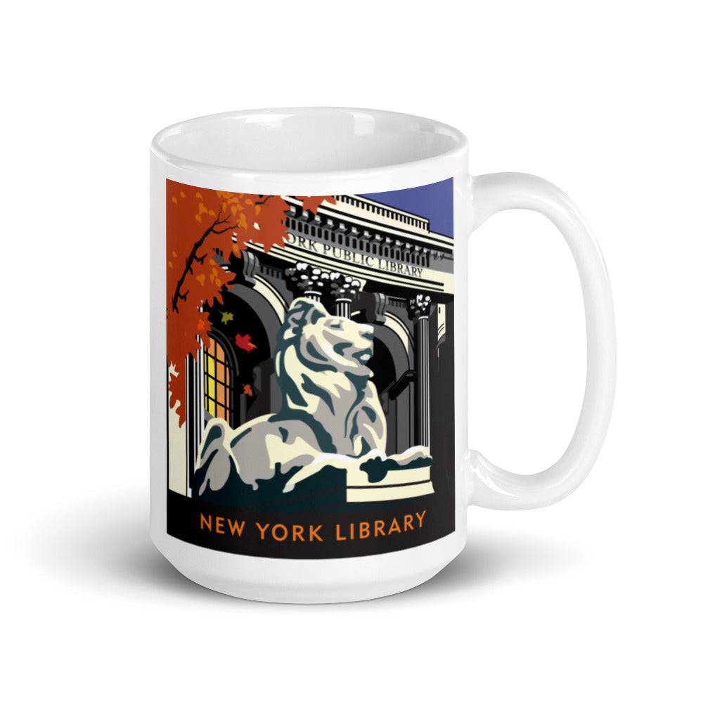 Landmark NY | NYC Public Library Lion Ceramic Mug