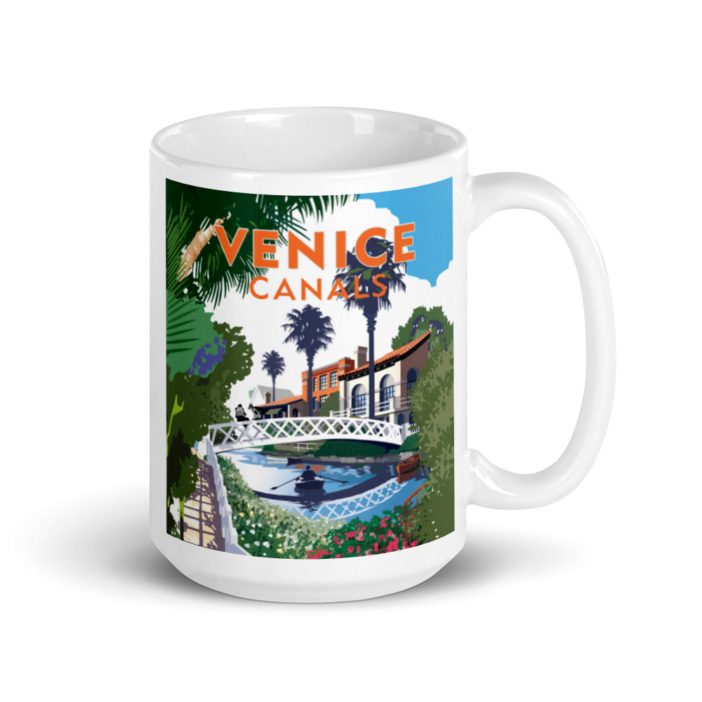 Landmark CA | Venice Canals White Ceramic Mug